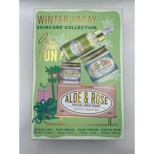 Winter Vacay Skincare Collection Facial Oil Eye Cream Face Cream Bar Soap NEW